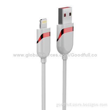 Round Cable for iPhone 5, iOS Latest System, with Silicone Tape
